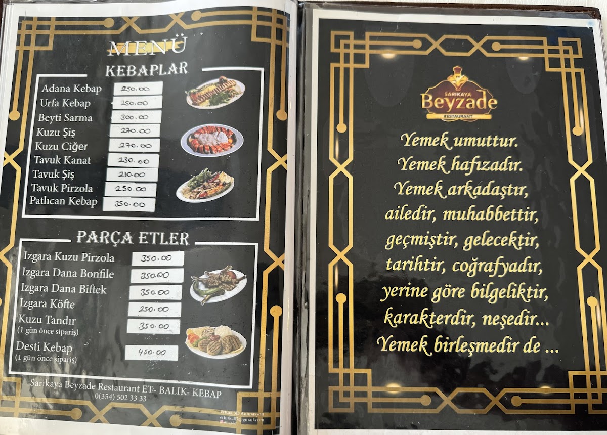 Menu Beyzade Et Balık Restaurant-2