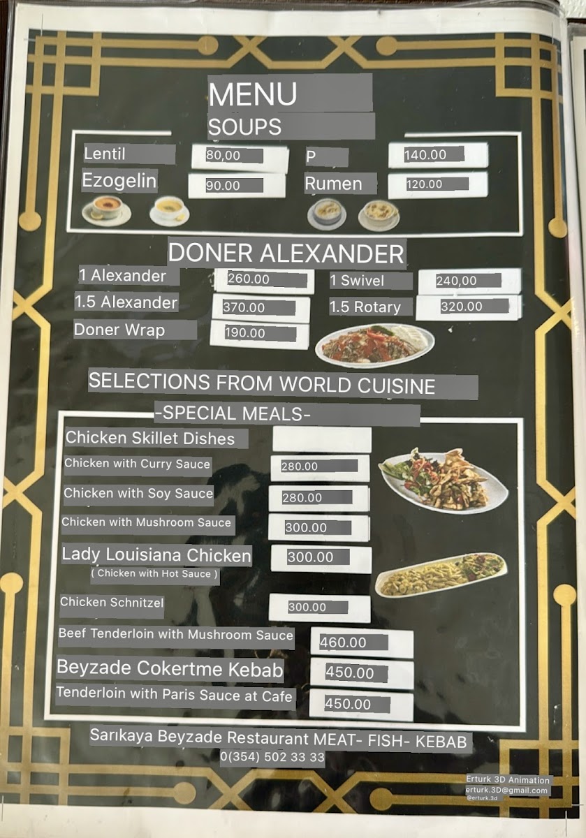 Menu Beyzade Et Balık Restaurant-3