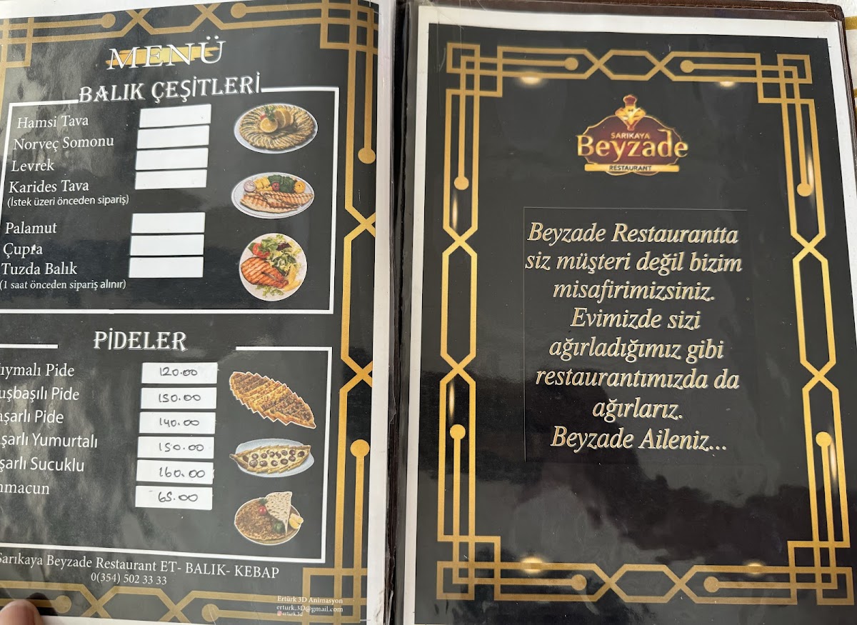 Menu Beyzade Et Balık Restaurant-4